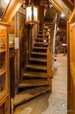 Bauernmuseum im Tschötscherhof - Treppe ins Obergeschoss